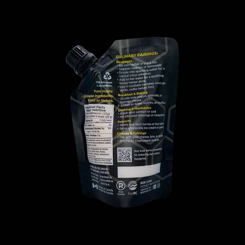 Bee Kind Lemon Infused Honey 350g