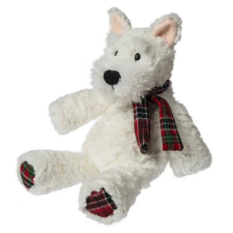 Mary Meyer Marshmallow Zoo Westie Dog with Scarf Plush