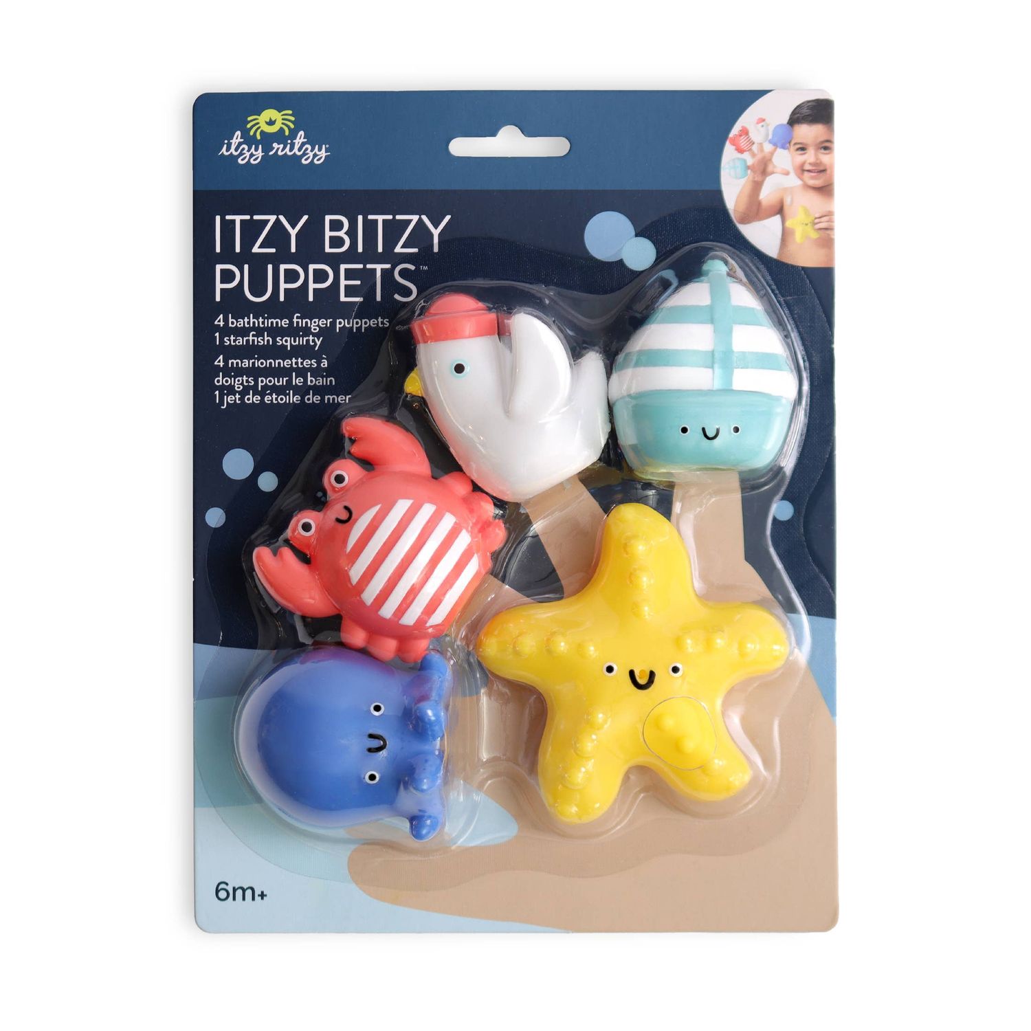 Itzy Bitzy Puppets™ - Nautical, Color: Nautical