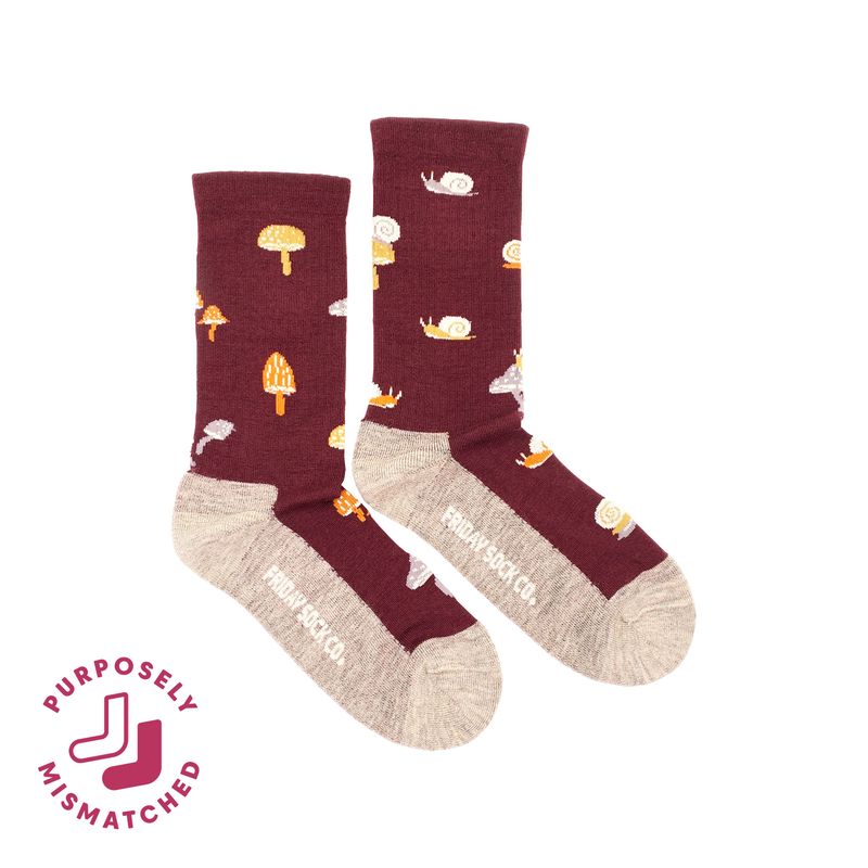 Women's Mushroom Merino Wool Socks