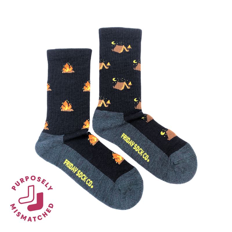 Women's Camping at Night Merino Wool Socks