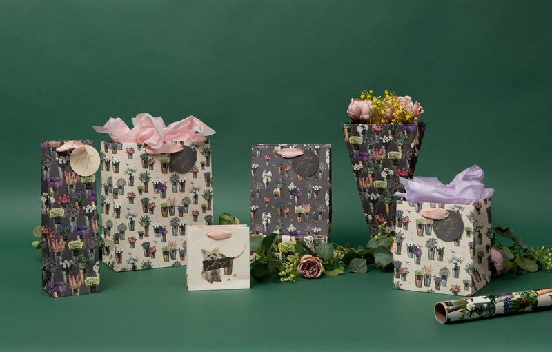 Plant Flower Market Gift Bag Short