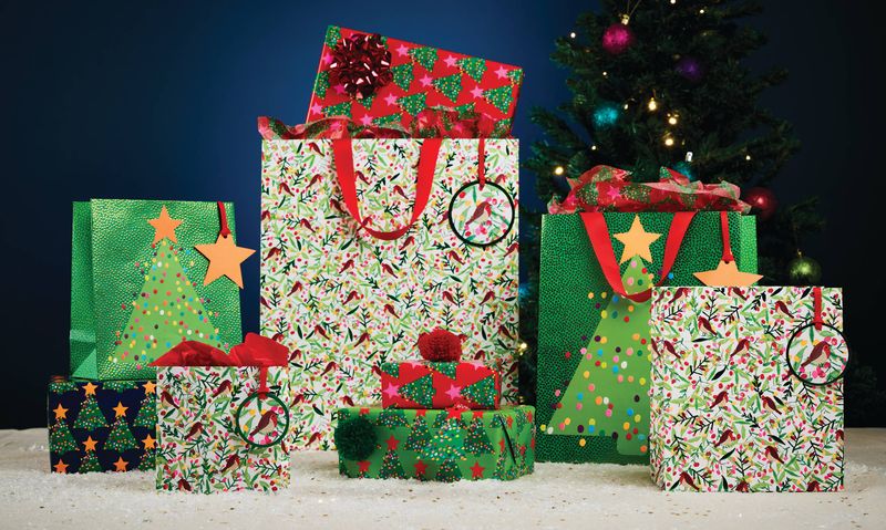 Emerald Tree Red Luxury Tissue Paper