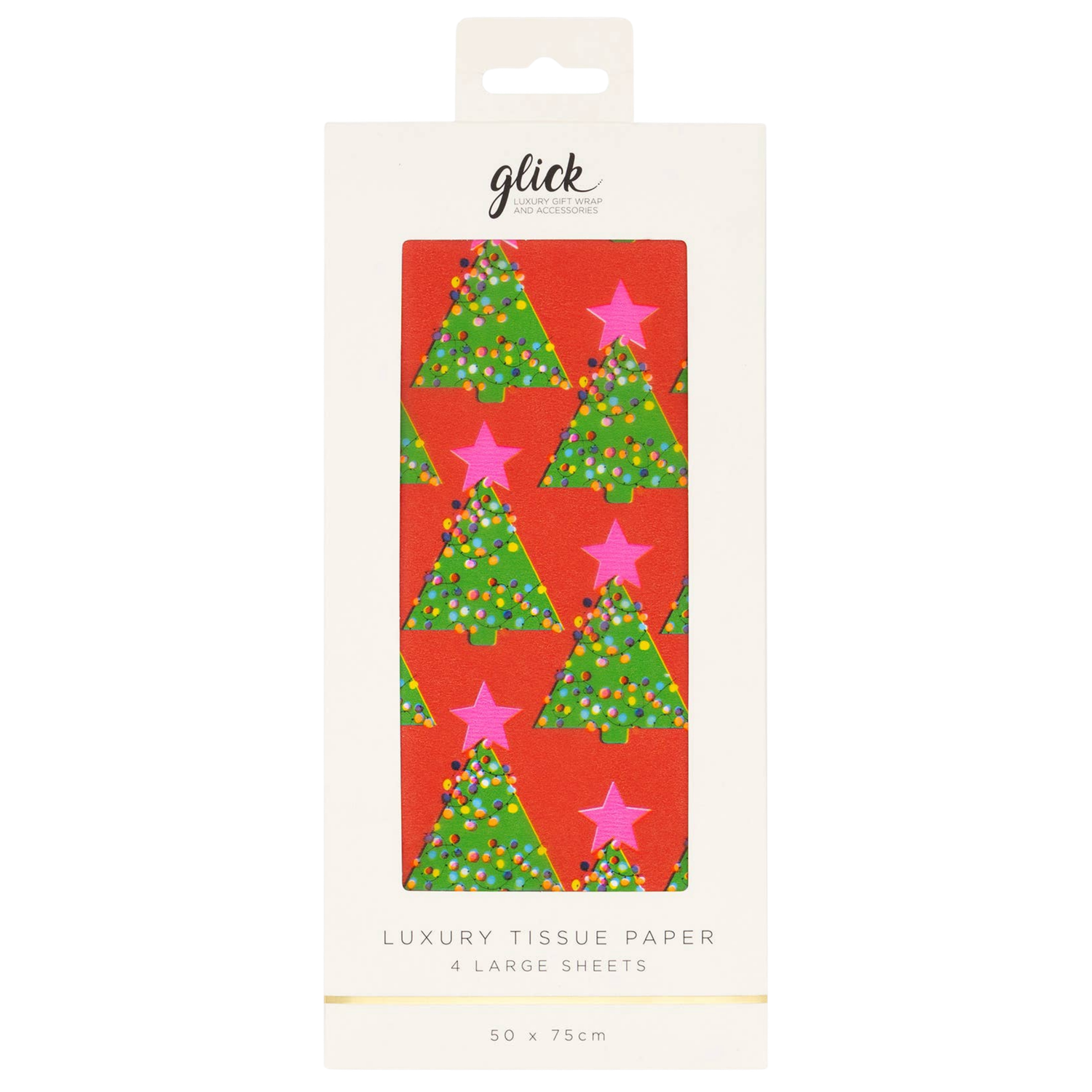 Emerald Tree Red Luxury Tissue Paper