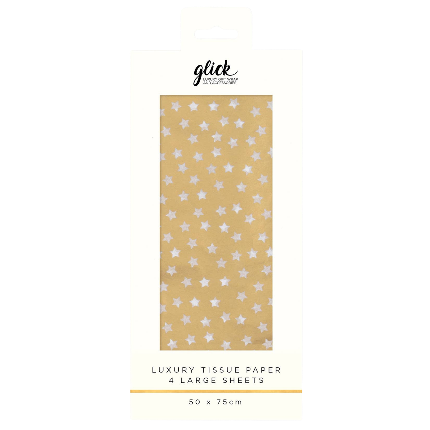 Metallic Gold Stars Luxury Tissue Paper