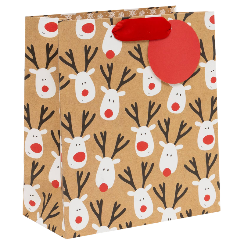 Reindeer Selfie Gift Bag Medium