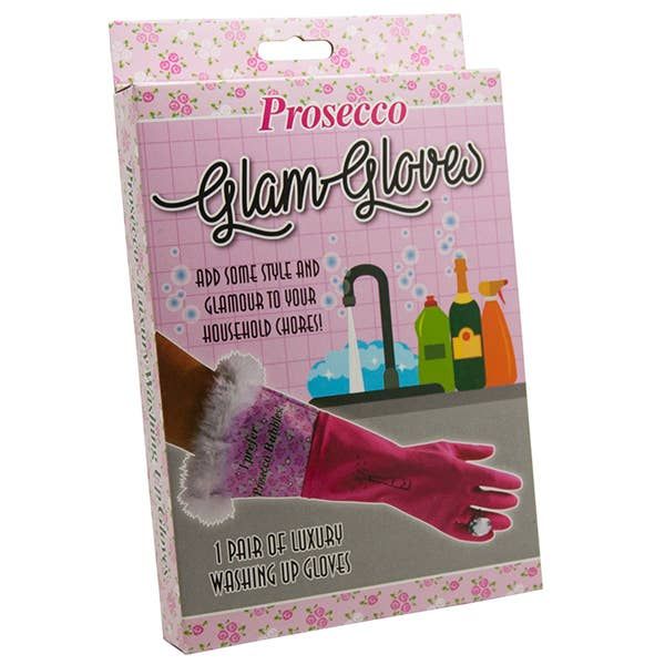 Prosecco Bubbles Washing Up Gloves