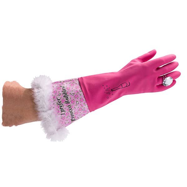 Prosecco Bubbles Washing Up Gloves