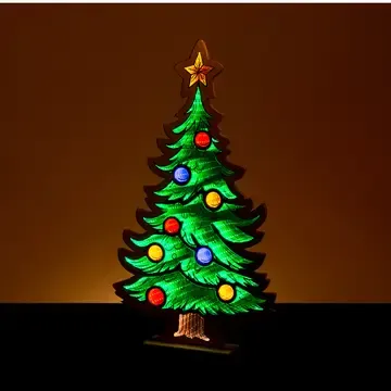 26" Christmas Tree Infinity Light with Star