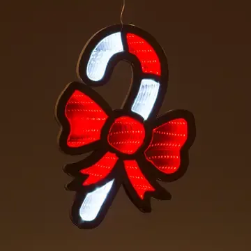 11" Candy Cane LED Infinity Light