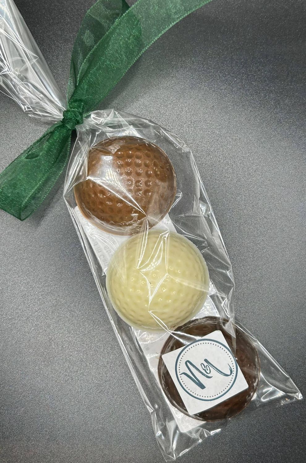 Norm &amp; Lenore Chocolate Golf Ball Trio