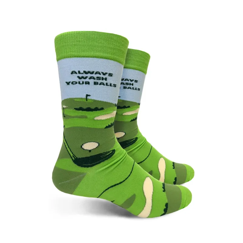 Mens Socks - Golf Always Wash Your Balls