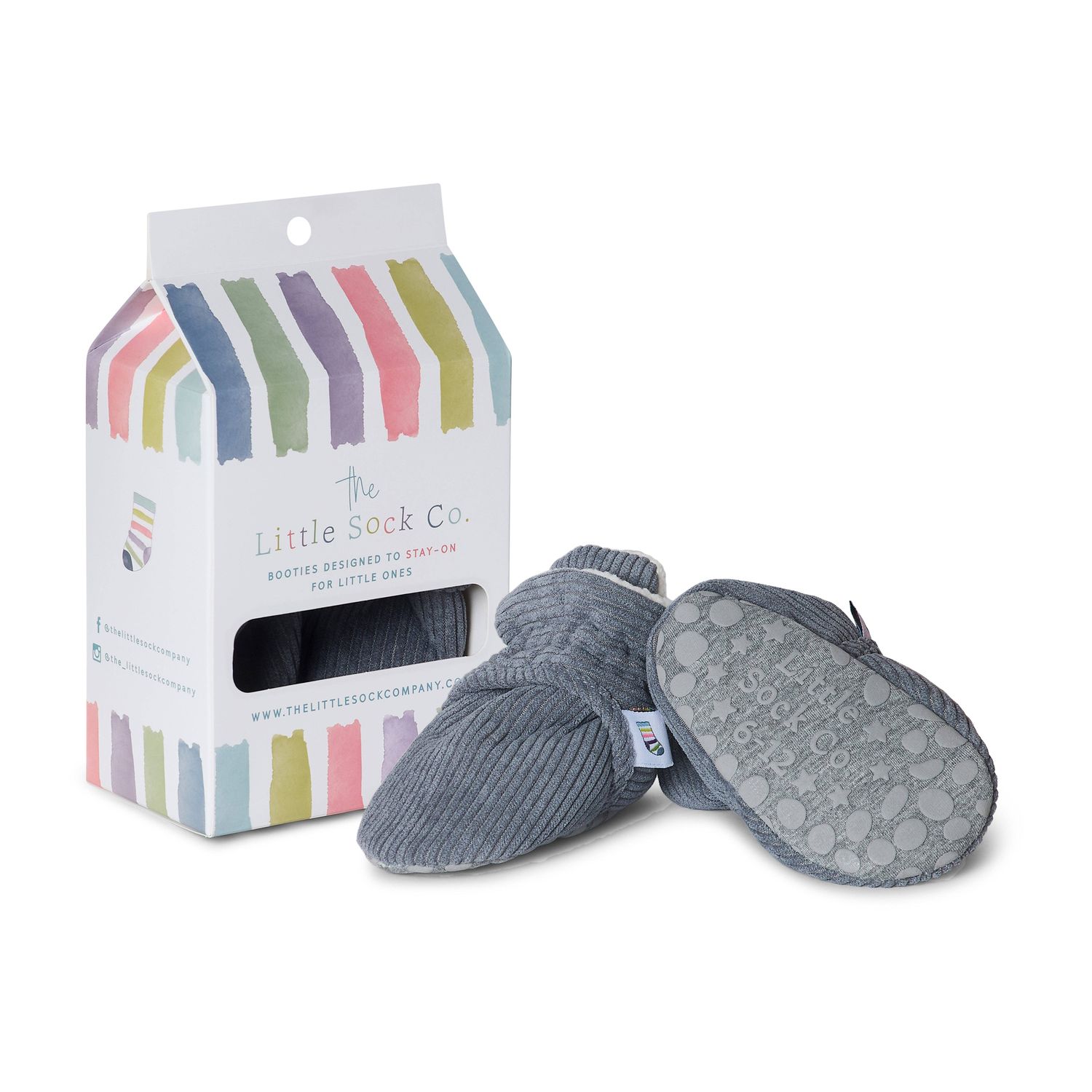 Corduroy Stay-On Baby &amp; Toddler Booties | Flint