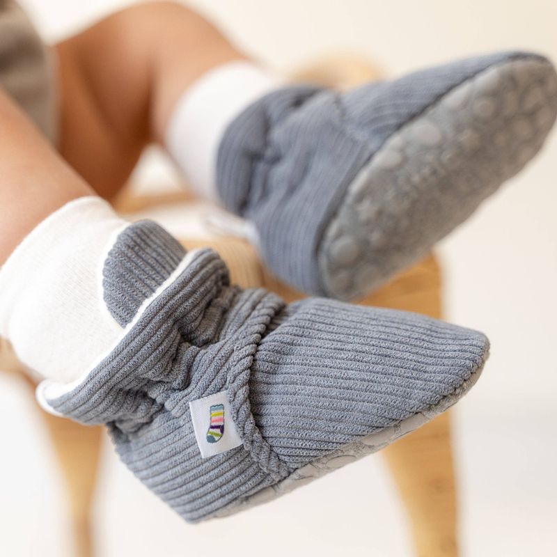 Corduroy Stay-On Baby &amp; Toddler Booties | Flint