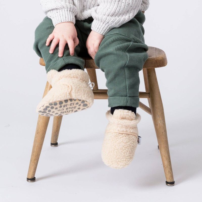 Cosy Borg Stay-on, Non-Slip Booties | Sherpa