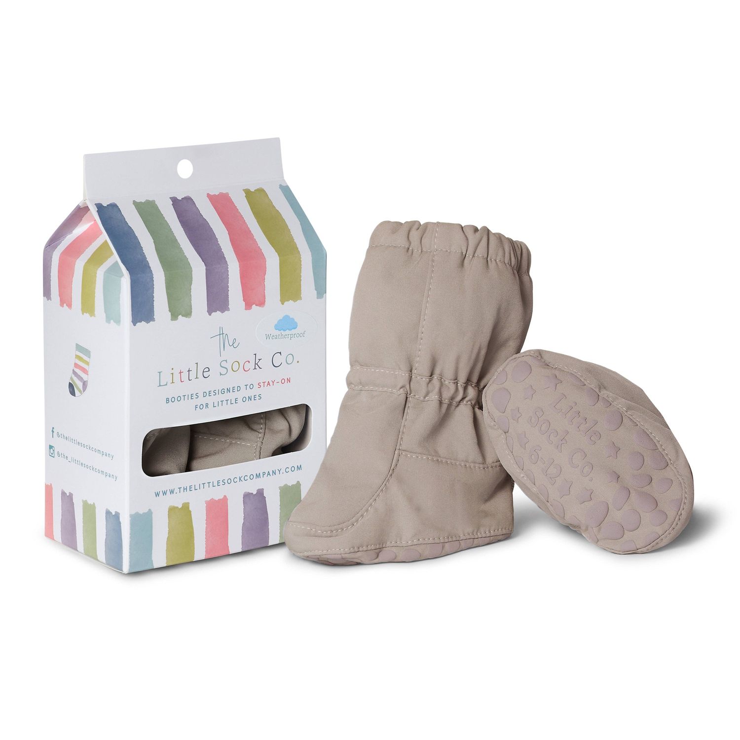 All Weather Stay-On Baby &amp; Toddler Booties | Haze