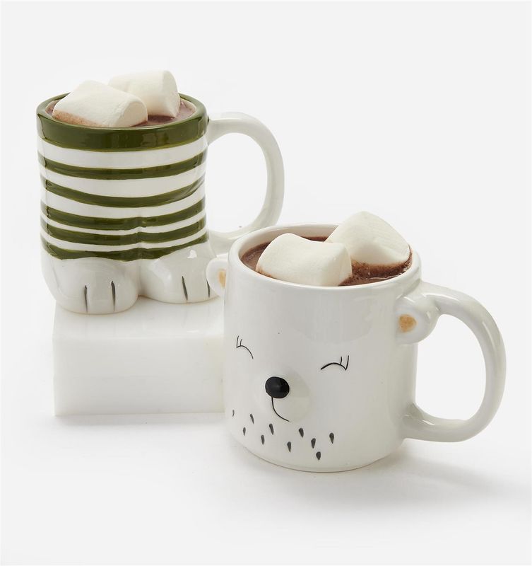 Stackable Bear Mug Set Of 2