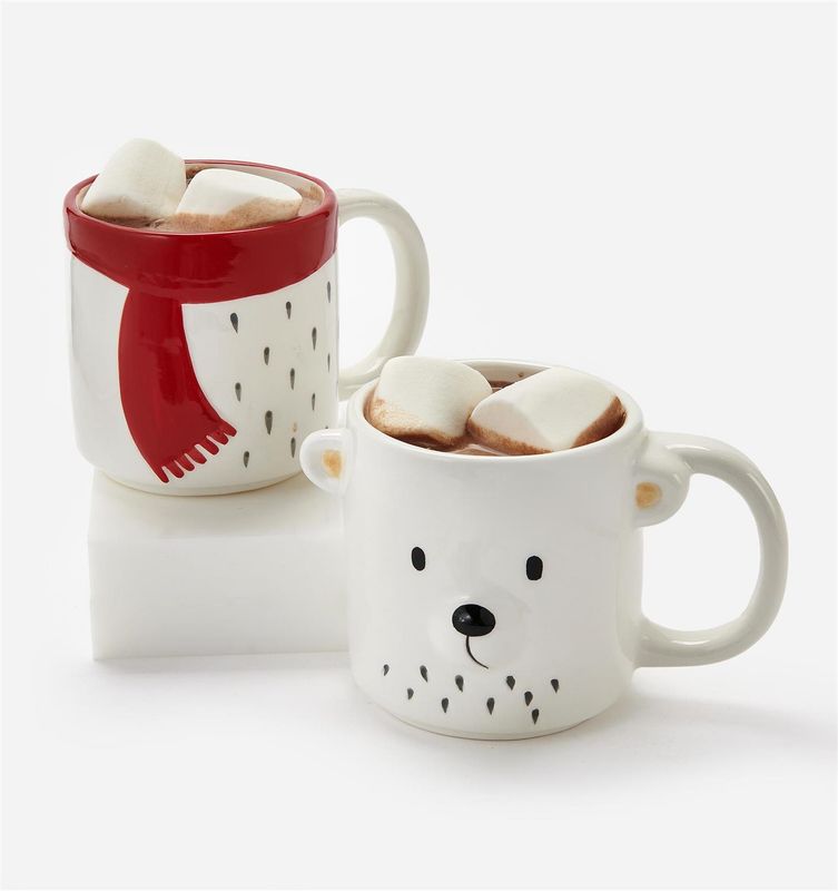 Stackable Bear Mug Set Of 2