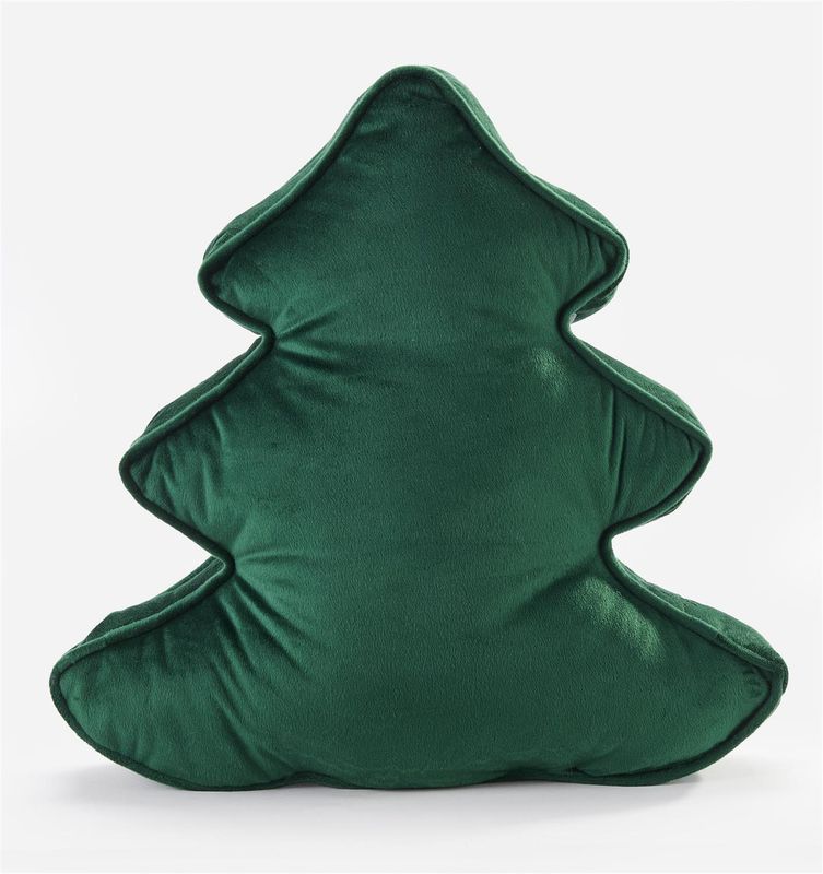 Green Christmas Tree Shaped Pillow