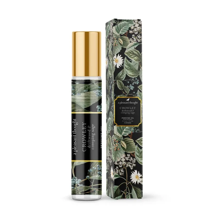 A Pleasant Thought Crowley Driftwood &amp; Creeping Sage Perfume Oil Roller