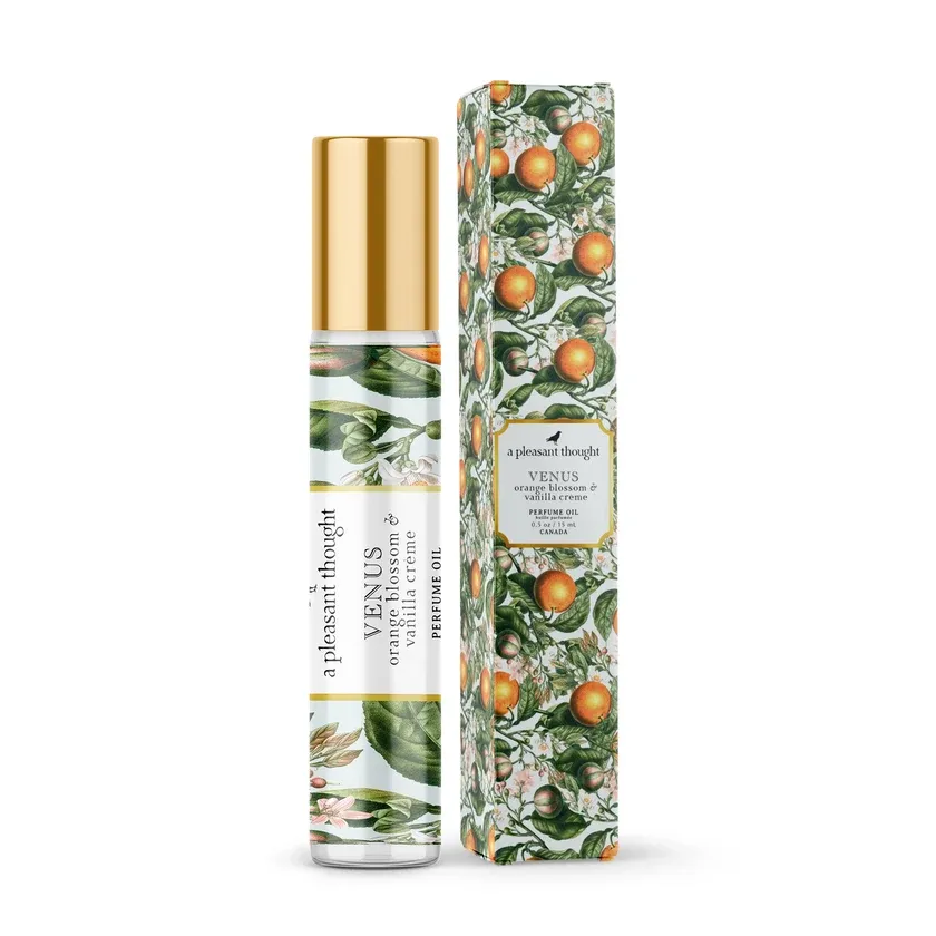 A Pleasant Thought Venus Orange Blossom &amp; Vanilla Creme Perfume Oil Roller