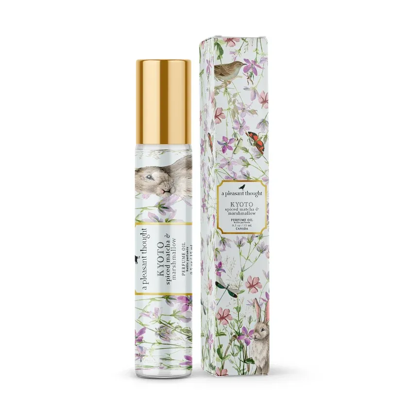 A Pleasant Thought Kyoto Spiced Matcha &amp; Marshmallow Perfume Oil Roller