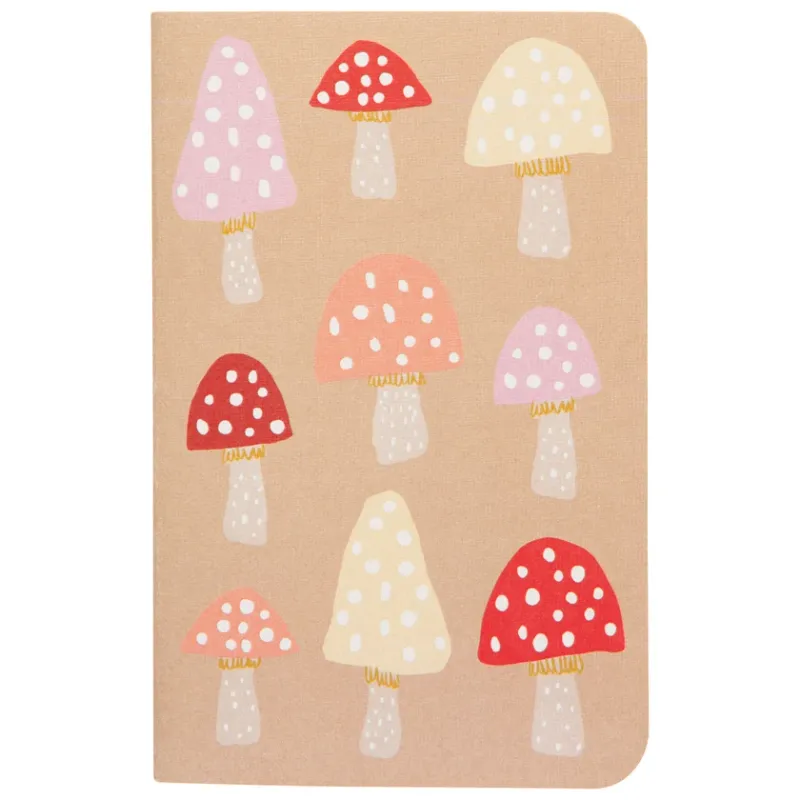 Mushroom Blank Pocket Notebooks Set of 2