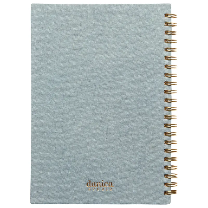 Catbloom Embroidered Spiral Lined Notebook