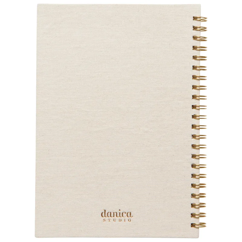 Snails Embroidered Spiral Lined Notebook