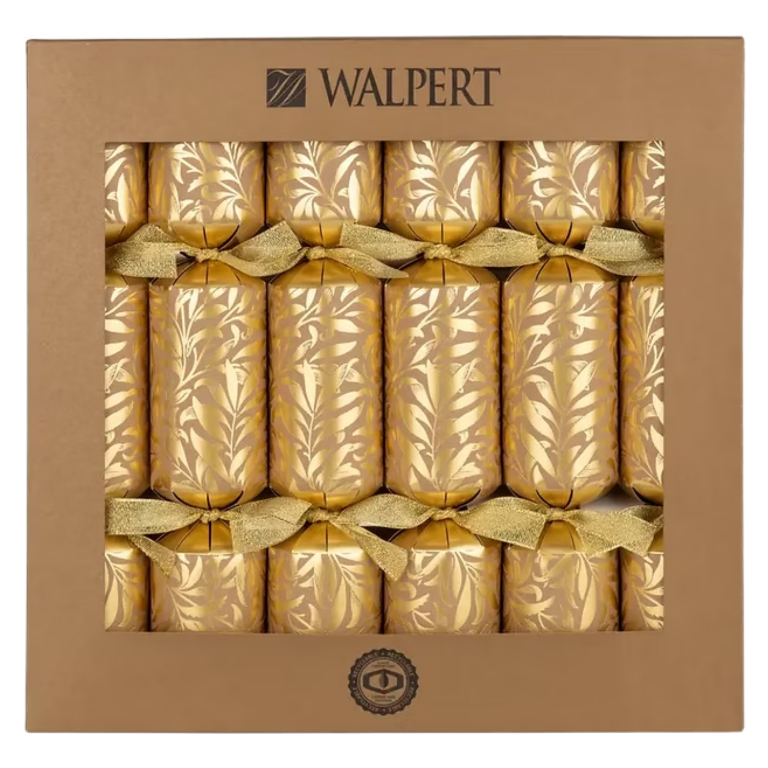 Walpert Crackers Gold Willow Bough 6pk