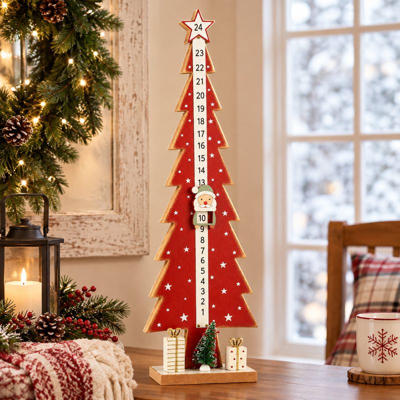 Wood Tree Advent Calendar