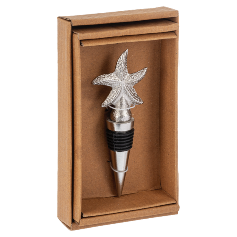 Starfish Metal Bottle Stopper