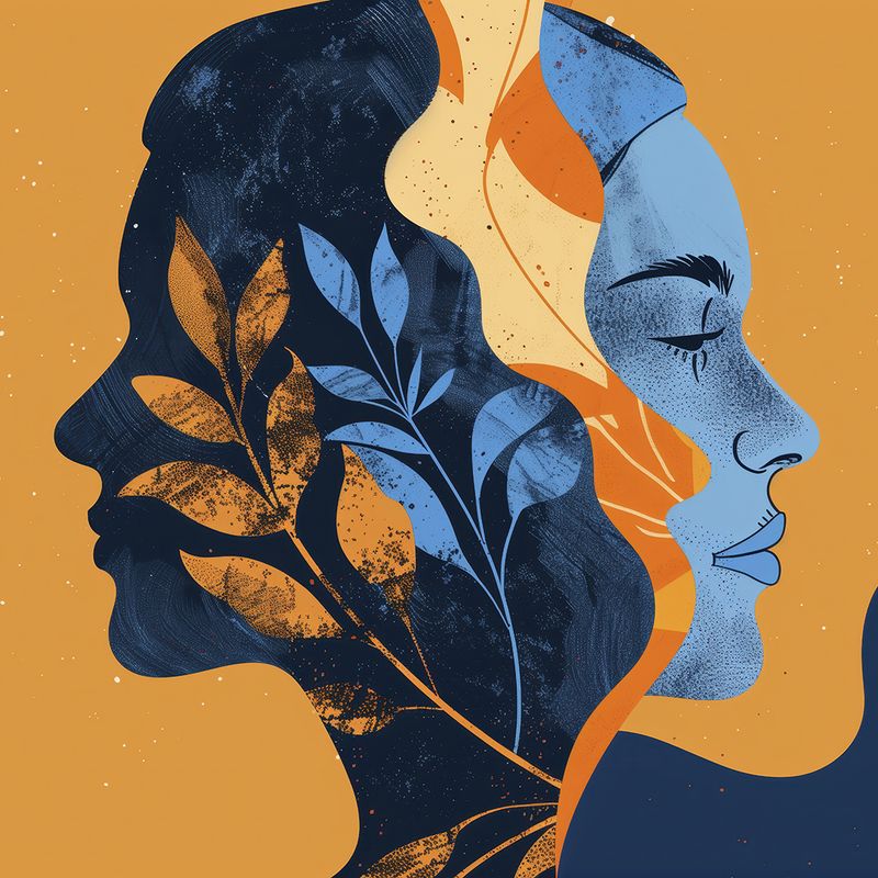 Llama Gemela Retrato