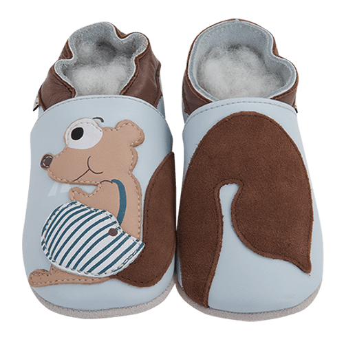 LAIT ET MIEL-Lederschuhe Eichhörnchen