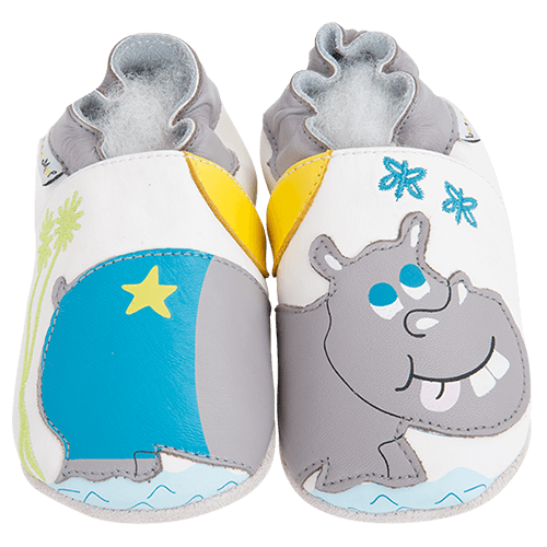 LAIT ET MIEL-Lederschuhe Nilpferd