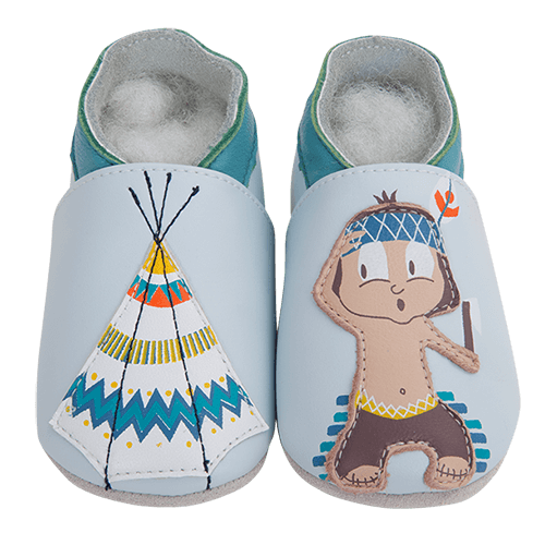 LAIT ET MIEL-Lederschuhe Indianer