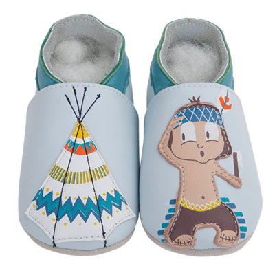 LAIT ET MIEL-Lederschuhe Indianer