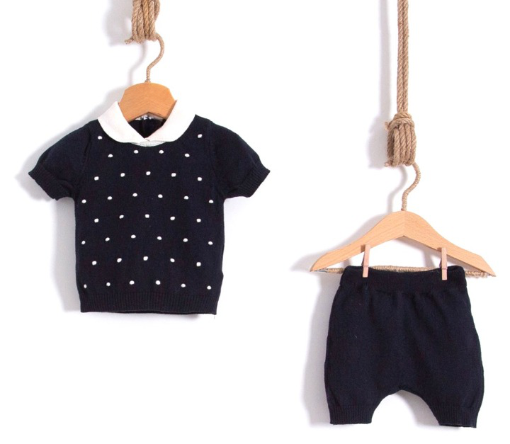 OMNIS PURA-Strickset Short &amp; Shirt