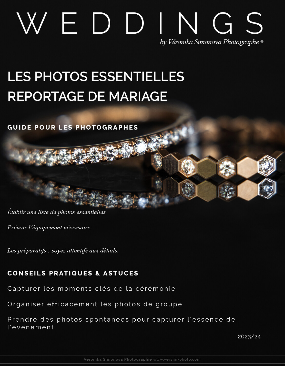 Guide "Photographe de Mariage : photos essentielles" 52 pages