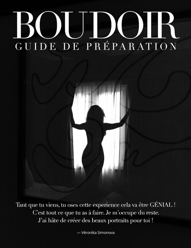 Guide de préparation pour une séance photo Boudoir 30 pages