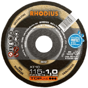 CUTTING DISC RHODUIS 115X1,0X22,23 XT10 - INOX - T41