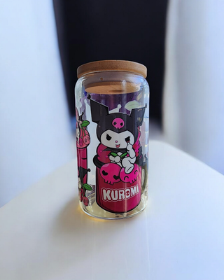 Kuromi Glass Cup