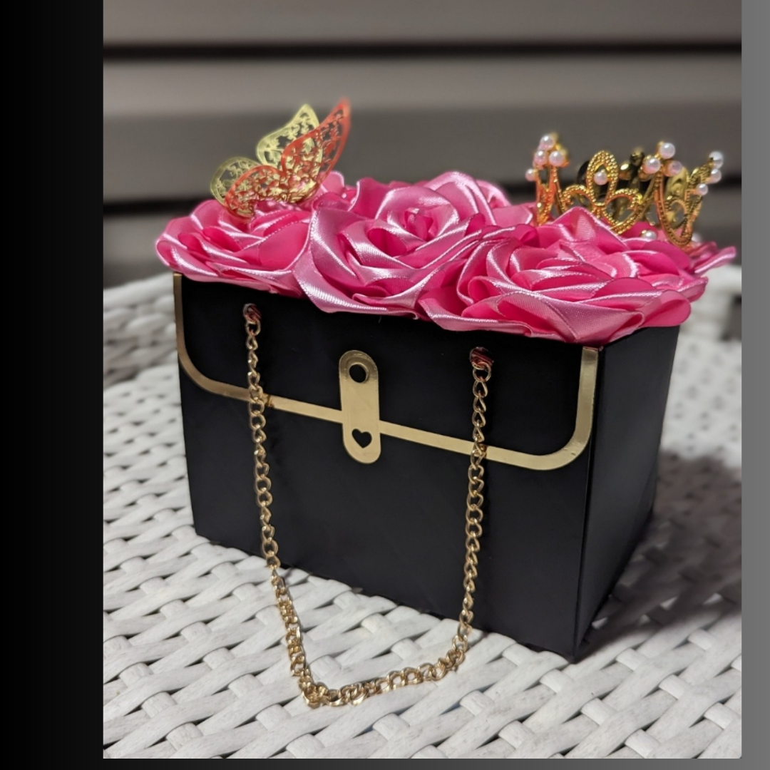 Handbag Style Rose Box