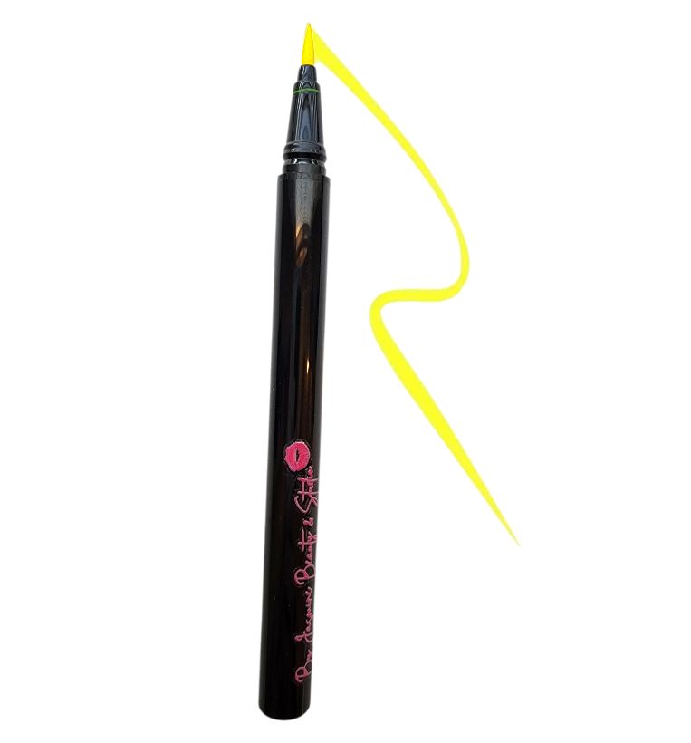 YELLOW NEON EYELINER