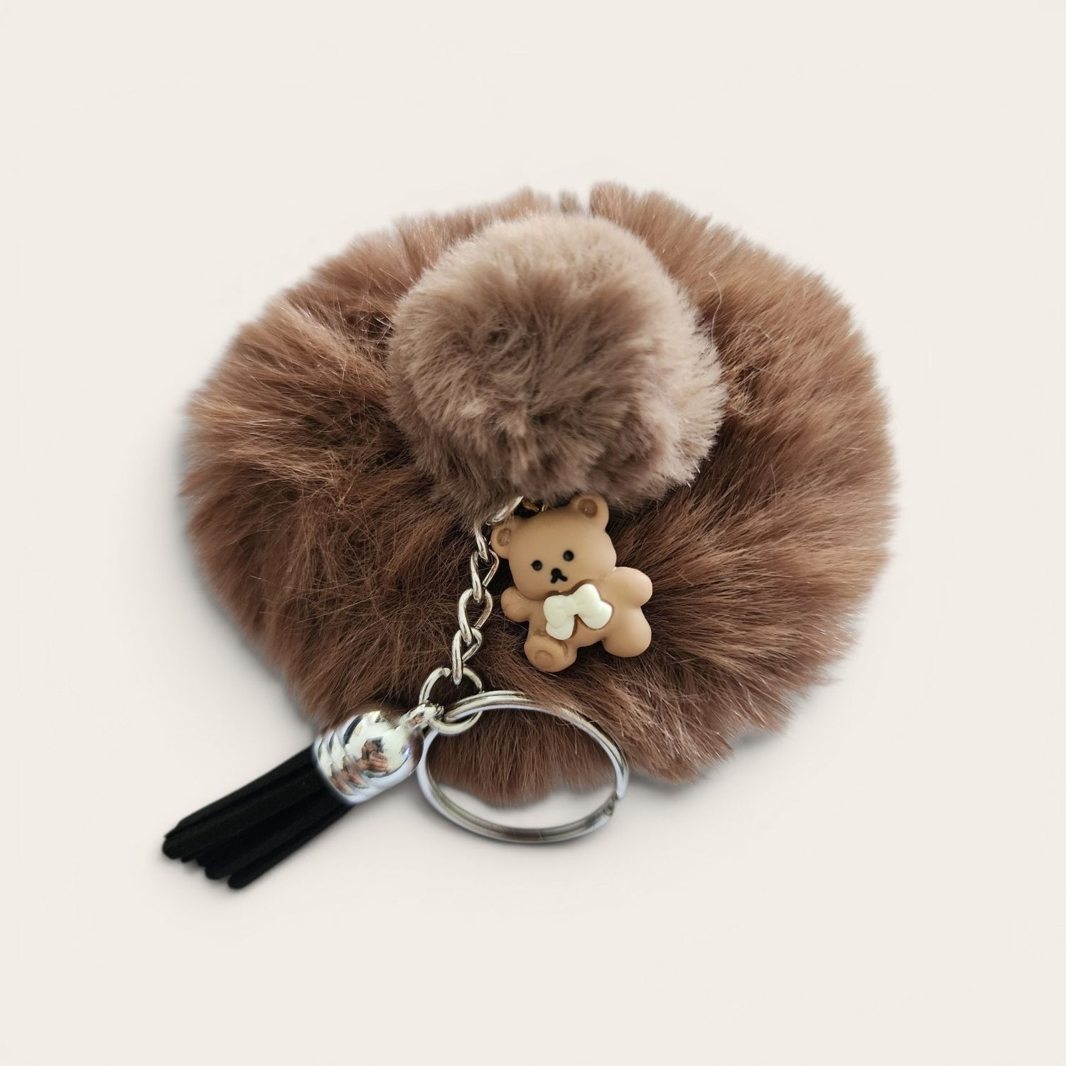 BROWN BEAR KEYCHAIN + SCRUNCHIE 
