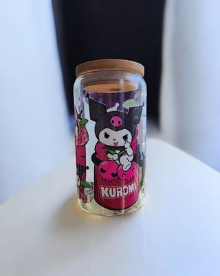 Kuromi Glass Cup