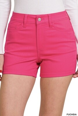 Zenana Colored Denim Shorts