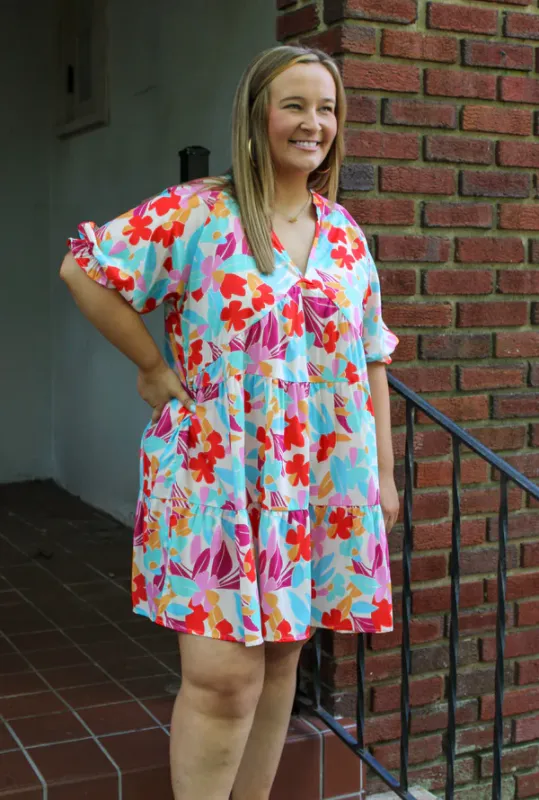 Floral Tiered Dress