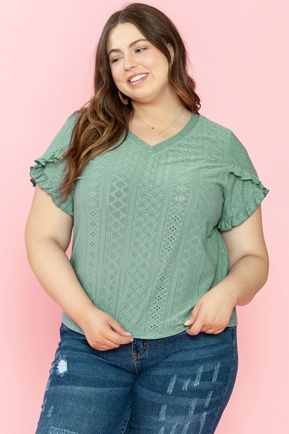 Green Knit Tee