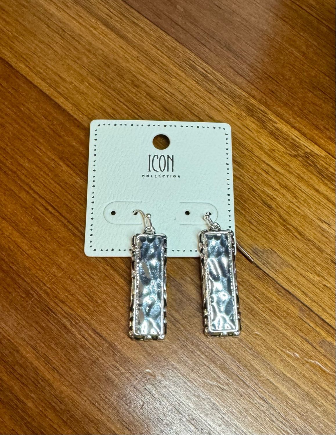 Hammered Bar Earrings